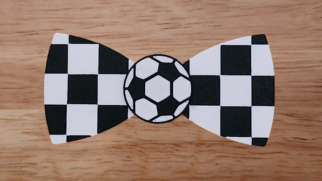 Soccer Ball Base with 2 Tone Check Print Back