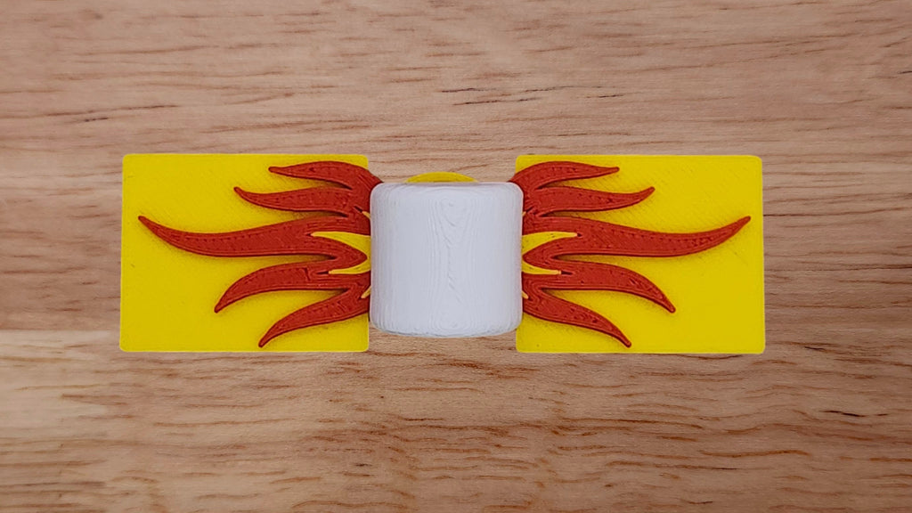 Marshmallow/Cylinder Base with Bonfire Brim and Graham Cracker/Rectangle Brim
