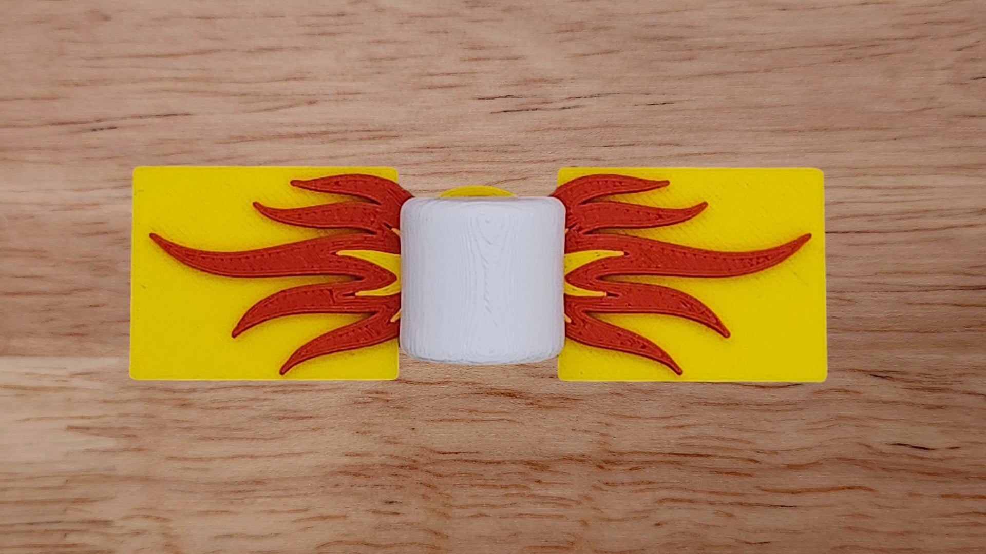 Marshmallow/Cylinder Base with Bonfire Brim and Graham Cracker/Rectangle Brim