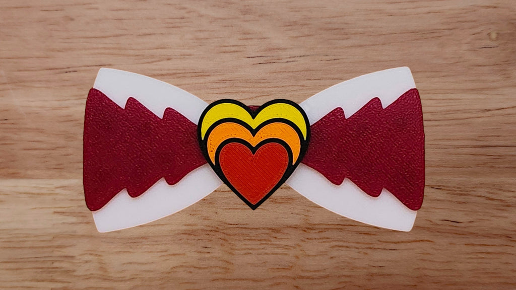 Three Heart Base with Tree/Christmas Tree Brim and Solid Back