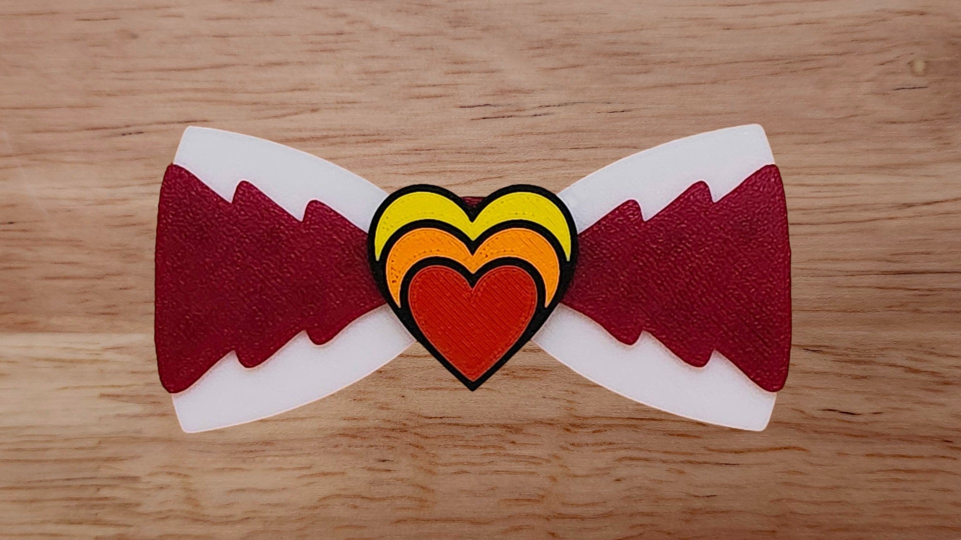 Three Heart Base with Tree/Christmas Tree Brim and Solid Back