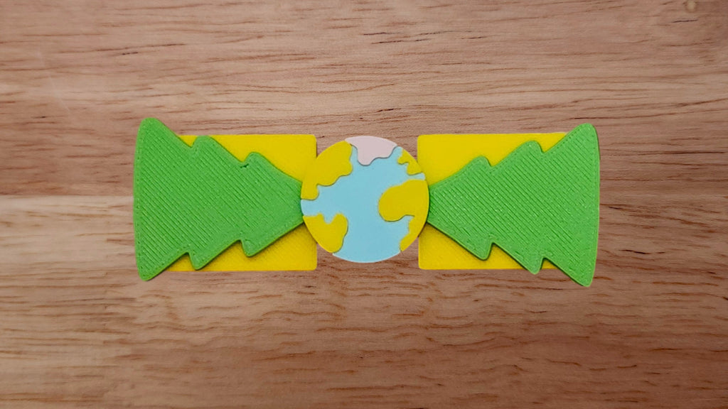 Earth Base with Tree/Christmas Tree Brim and Graham Cracker/Rectangle Brim (Flip Side)