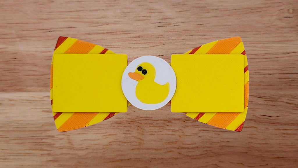 Rubber Duck Base with Graham Cracker/Rectangle Brim and Wrapping Paper Back