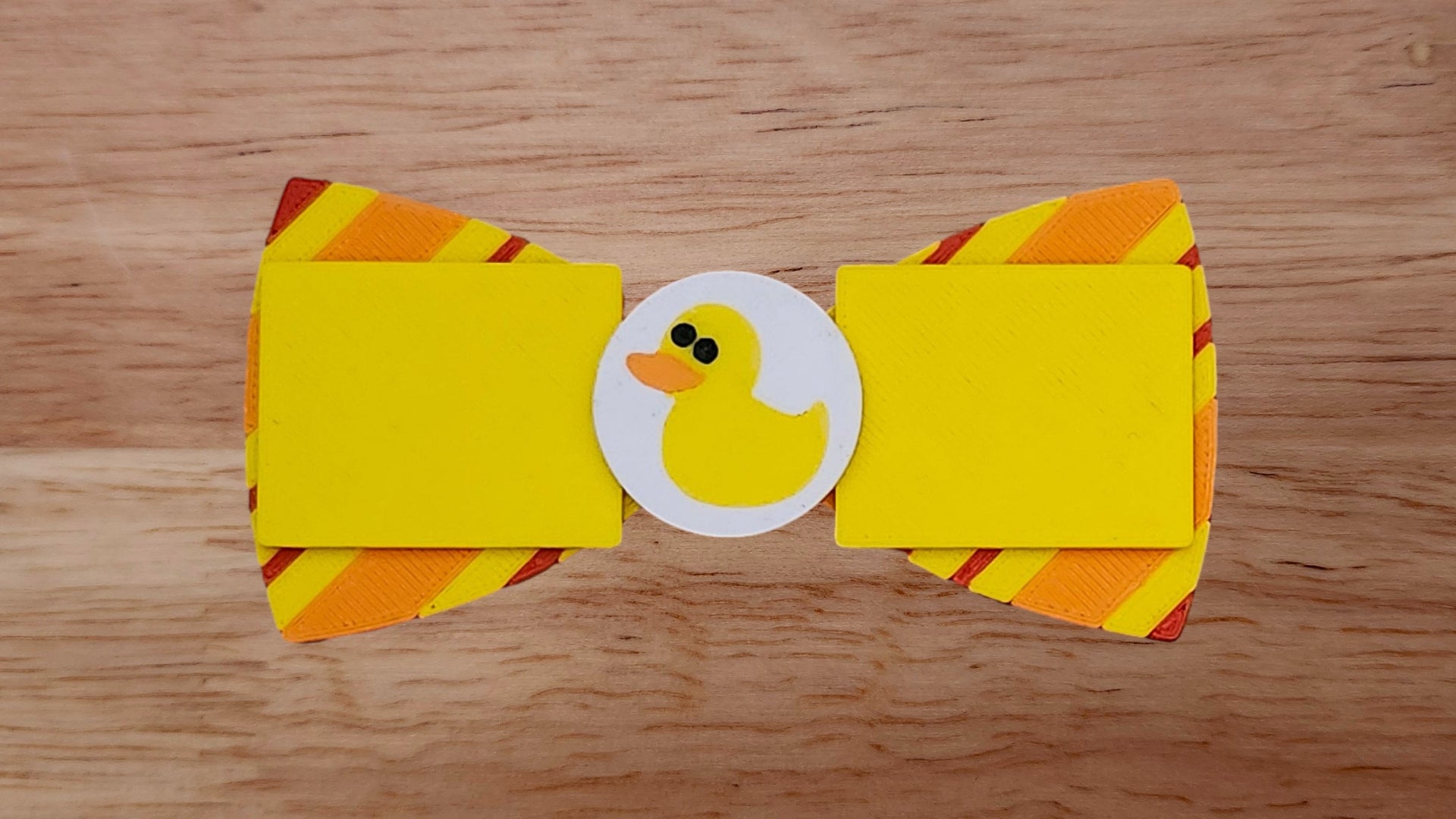 Rubber Duck Base with Graham Cracker/Rectangle Brim and Wrapping Paper Back