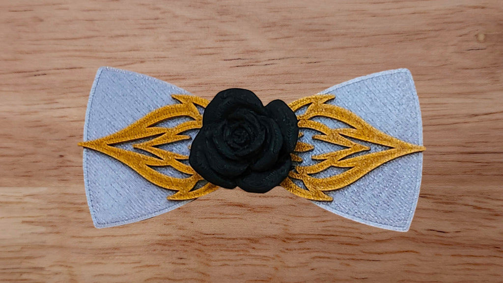 Rose Base with Fire Brim (Flip Side) and Solid Back