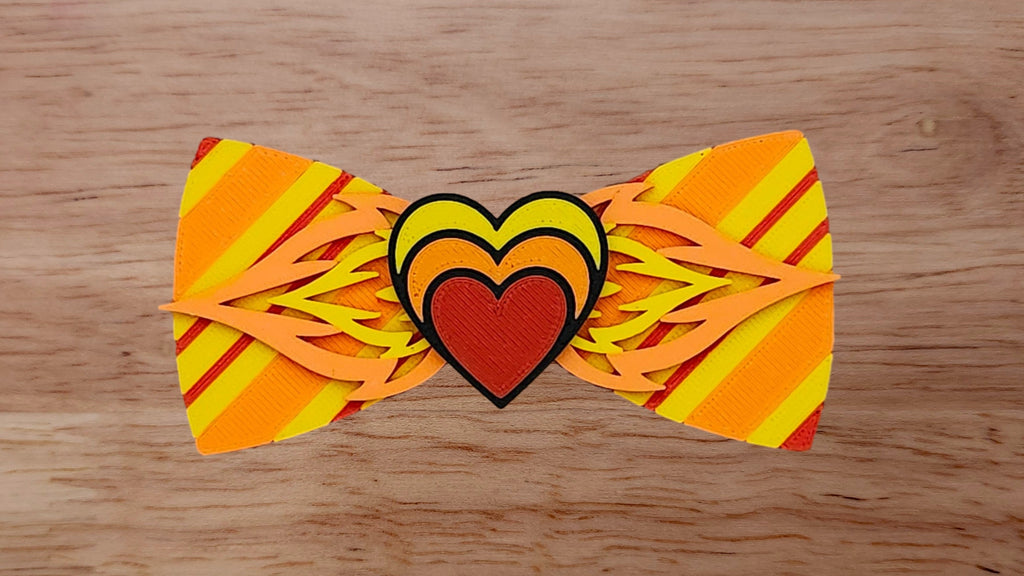 Three Heart Base with Fire Brim and Wrapping Paper Back