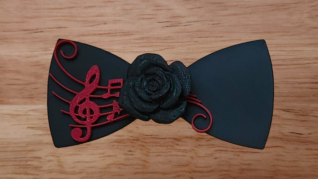 Rose Base with Sheet Music Brim and  Solid Back