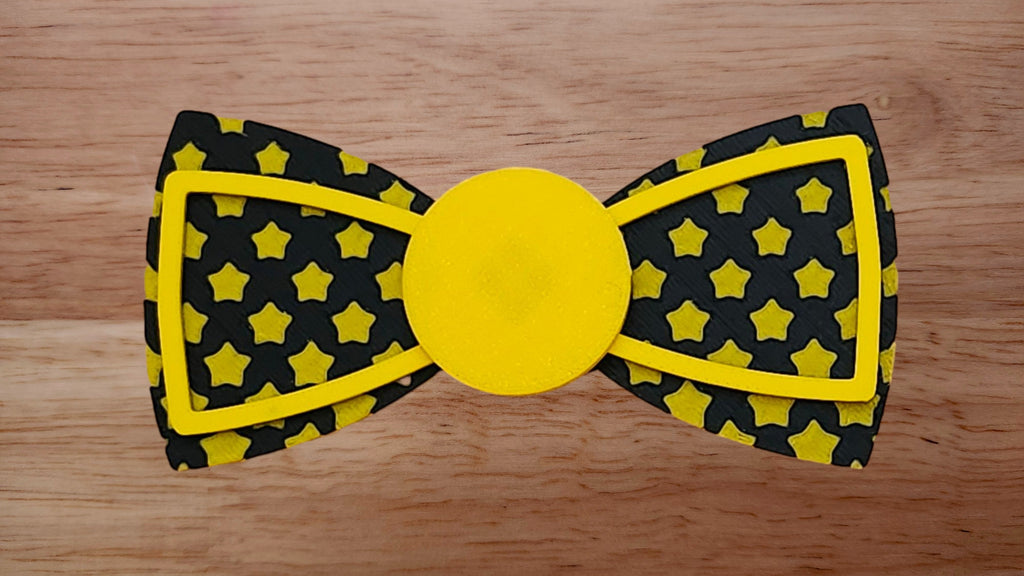 Bespoke It Yourself/Solid Base with Bow Tie Shaped Edge Brim Small and Diminishing Star Back