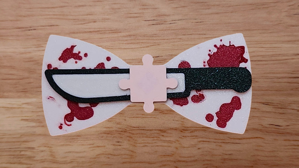 Puzzle Piece Base with Machete/Knife Brim and Splatter Back
