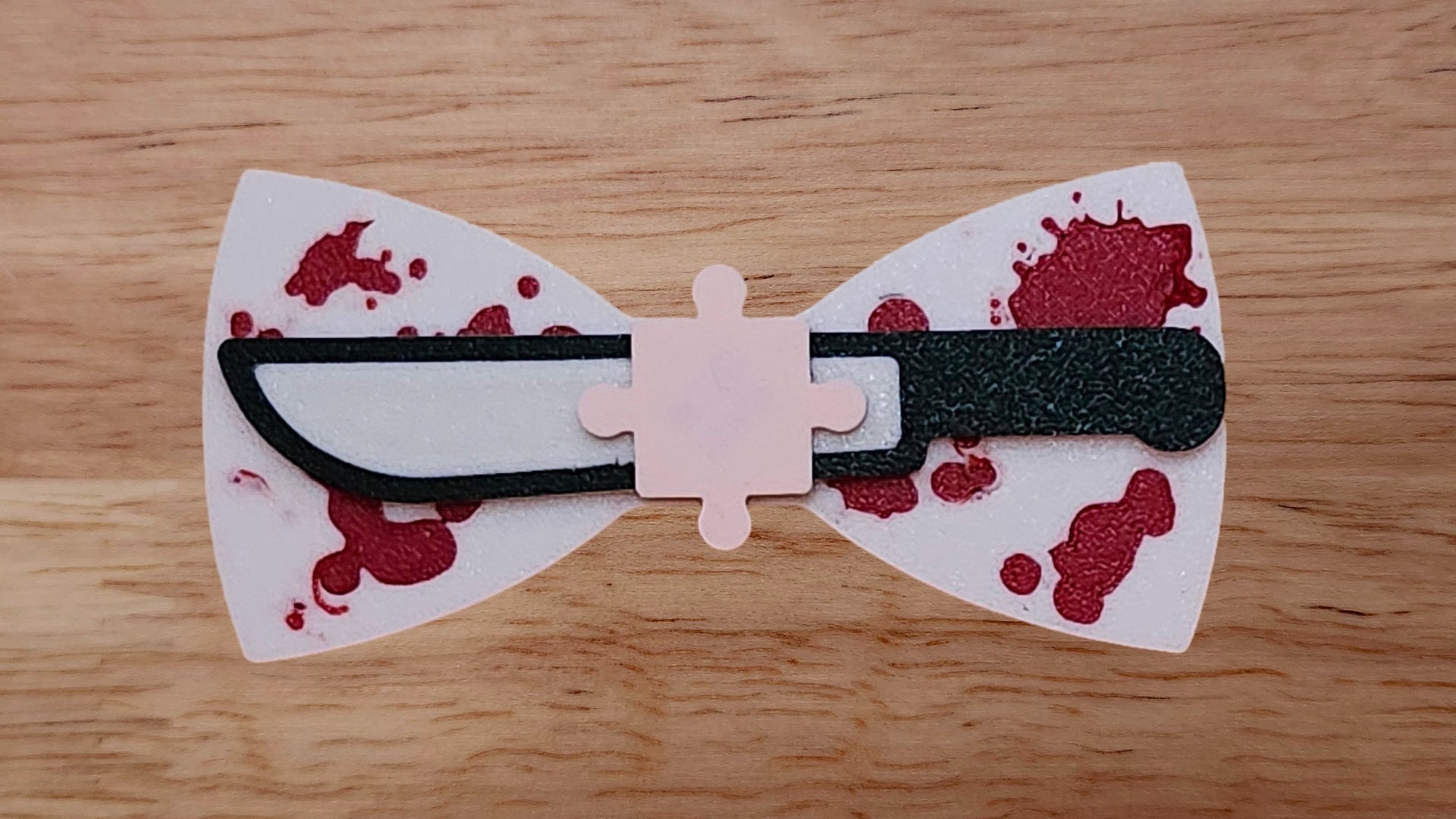 Puzzle Piece Base with Machete/Knife Brim and Splatter Back