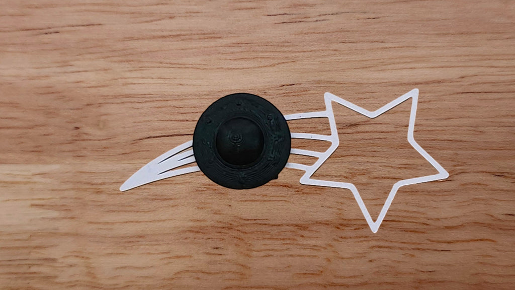 Spaceship UFO Base with Shooting Star Brim