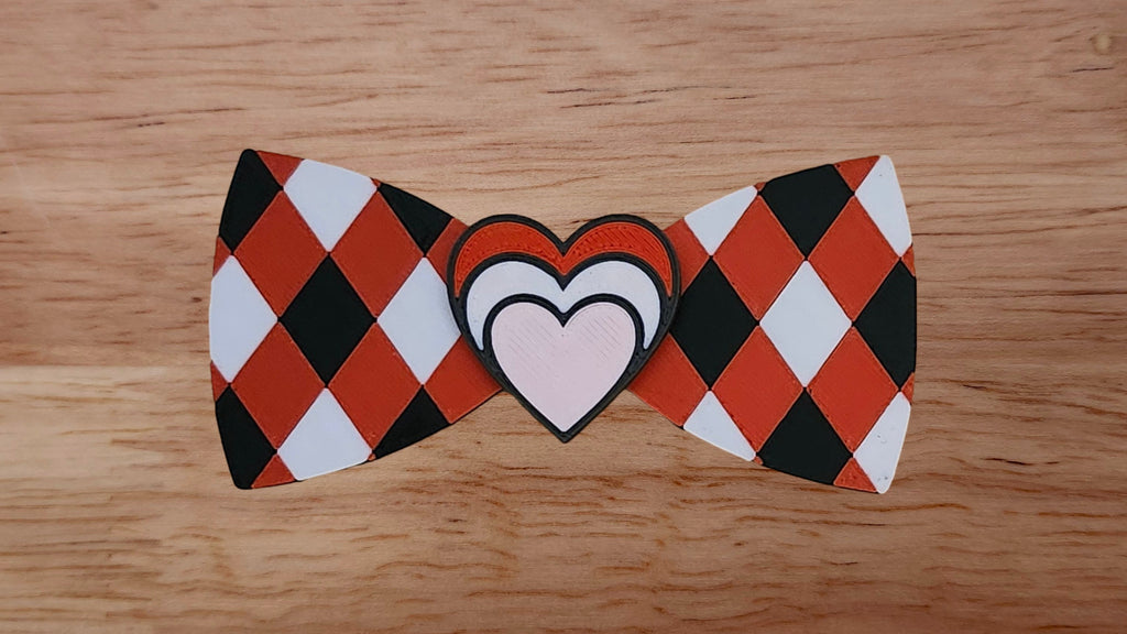 Three Heart Base with Harlequin Back