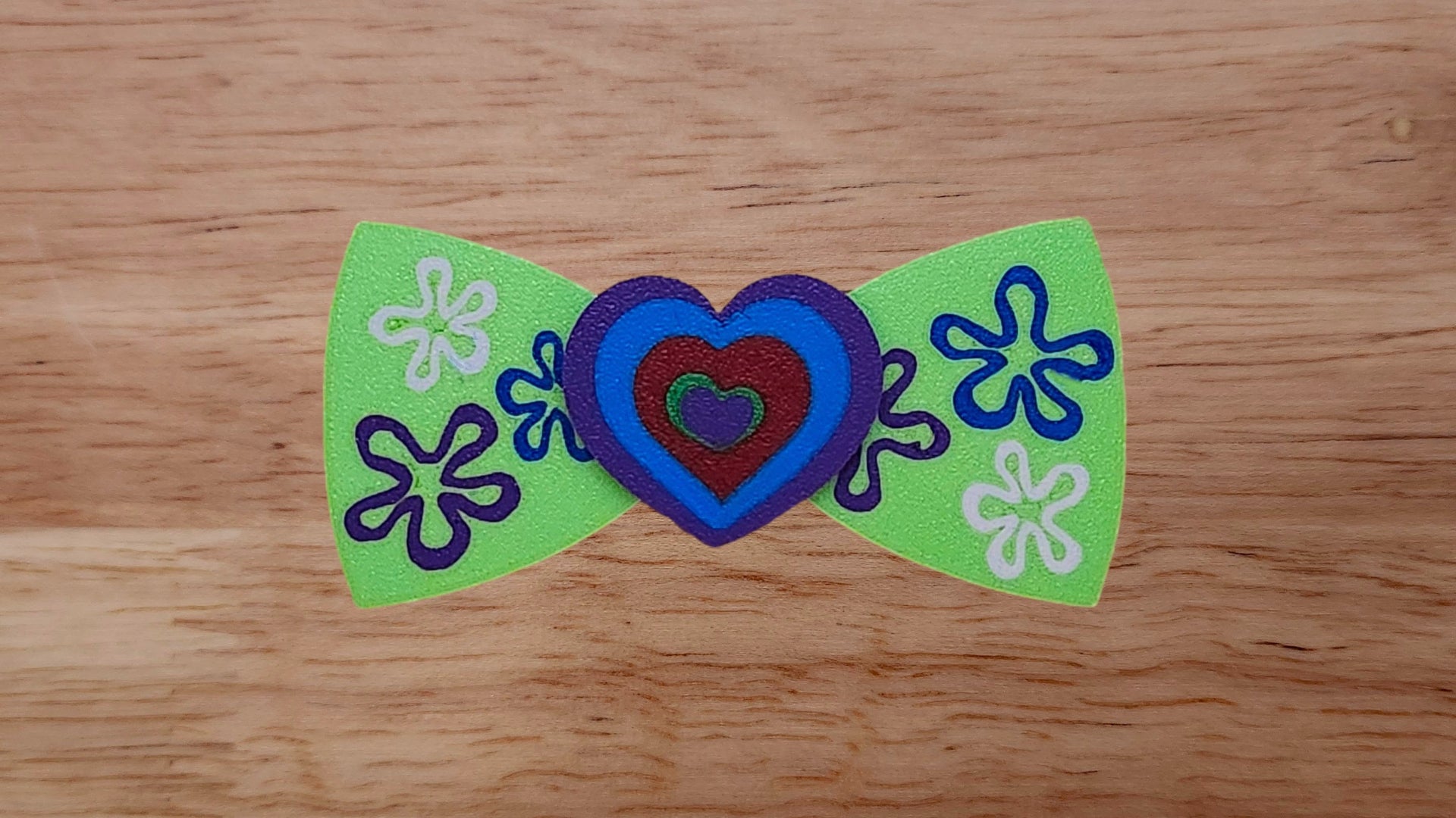 Fancy Heart Base with Underwater Sky Back