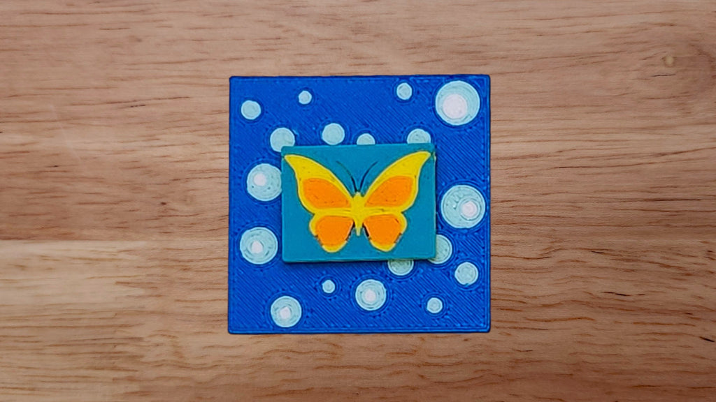 Butterfly Base with Bubbles Brim