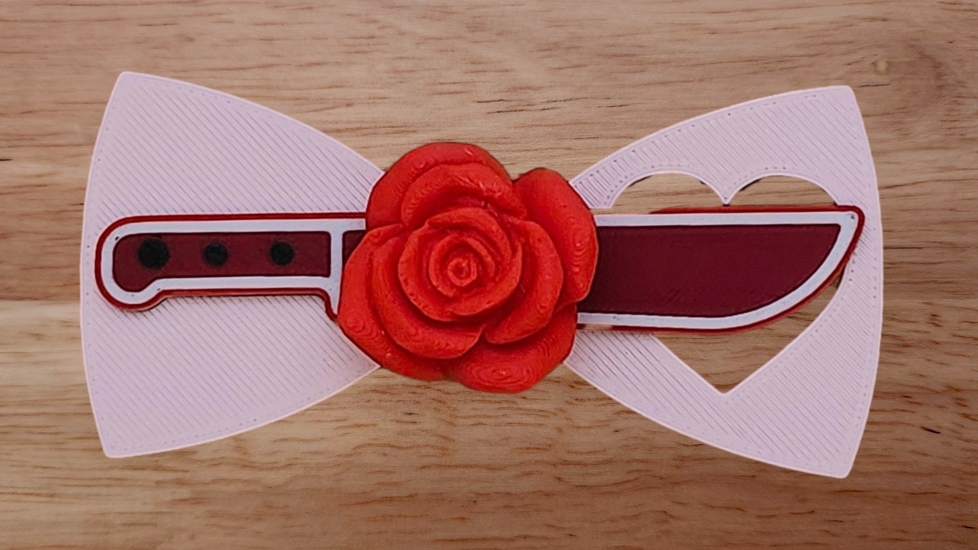Rose Base with Heart Hole Brim and Machete/Knife Brim