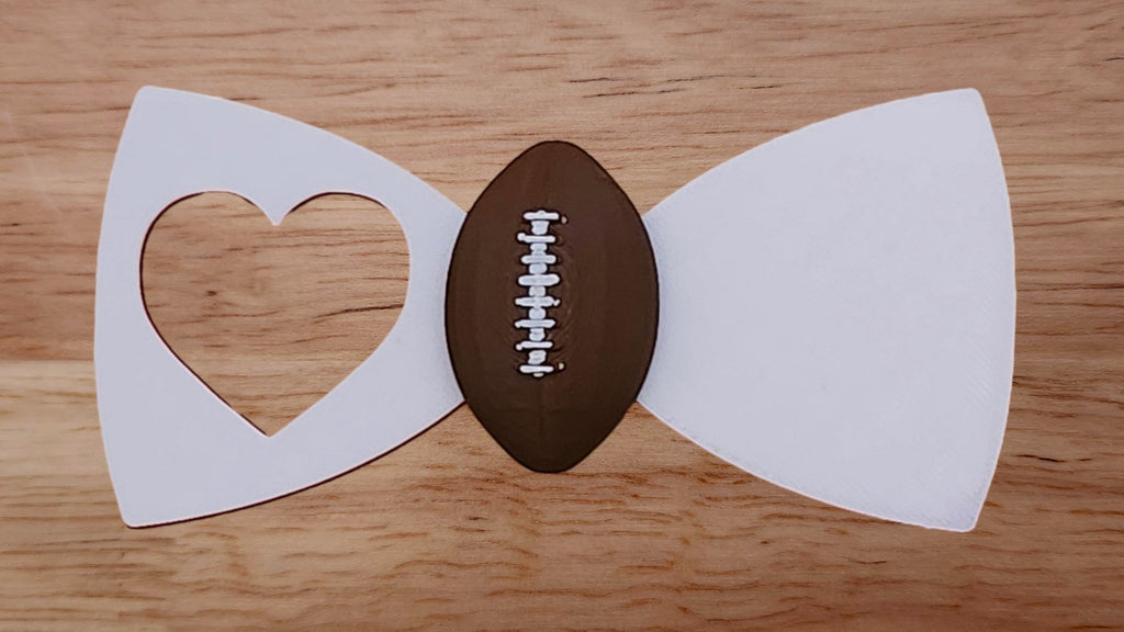 Football Base with Heart Hole Brim