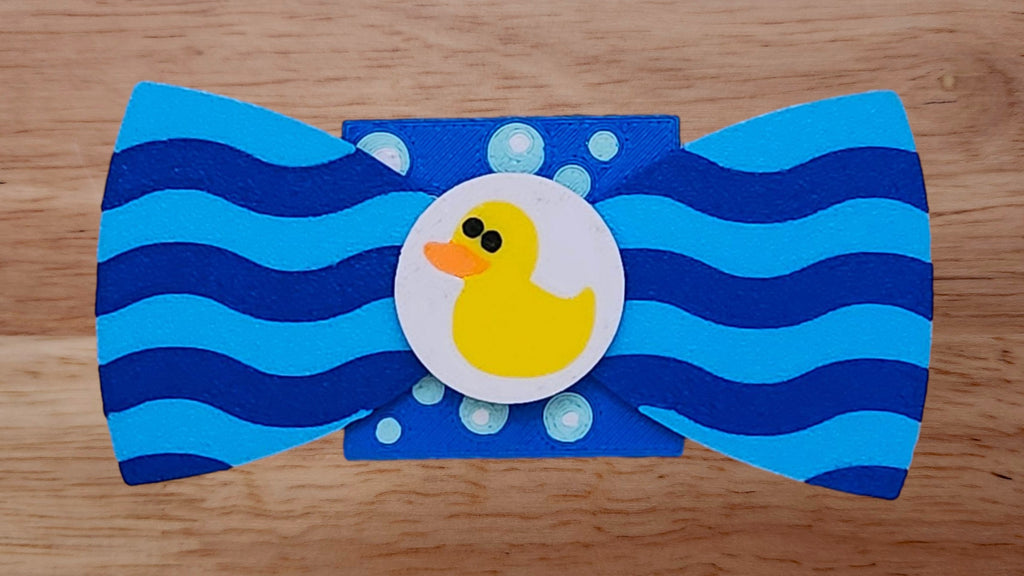 Rubber Duck Base with Bubbles Brim and Wave Back