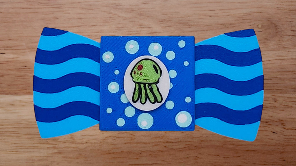 Jellyfish Base with Bubbles Brim and Wave Back