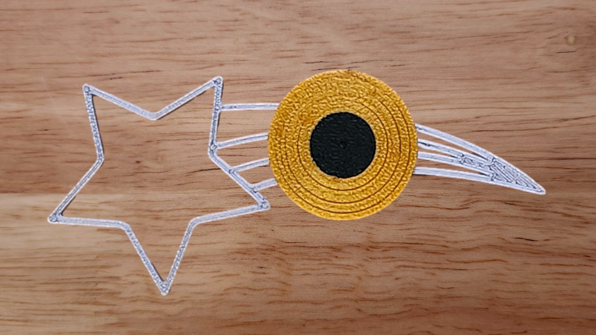 Vinyl Record Base and Shooting Star Brim