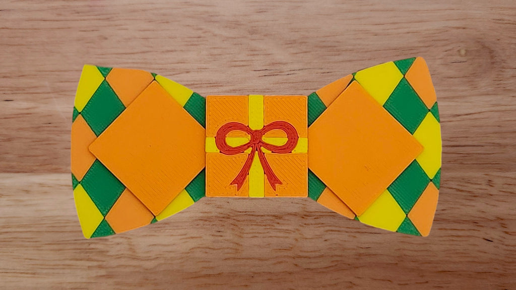 Gift Base with Chocolate/Rhombus Brim and Harlequin Back