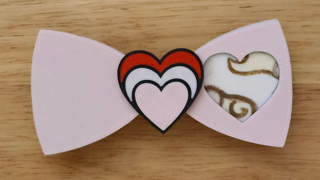 Three Heart Base with Heart Hole Brim and Bespoke It Yourself/Solid Back Decorated