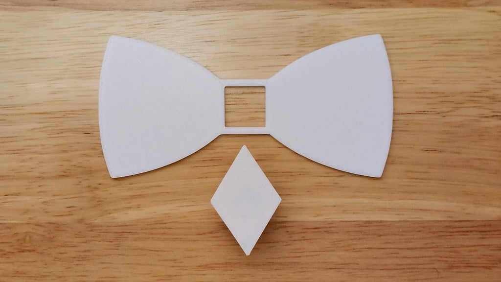 Bespoke It Yourself/Solid White Diamond Base Set undecorated, pieces shown separately