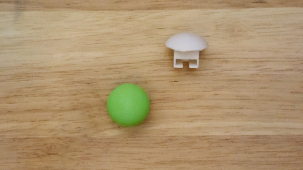 Two Bespoke It Yourself/Solid Round Bases, one from top other is a side view
