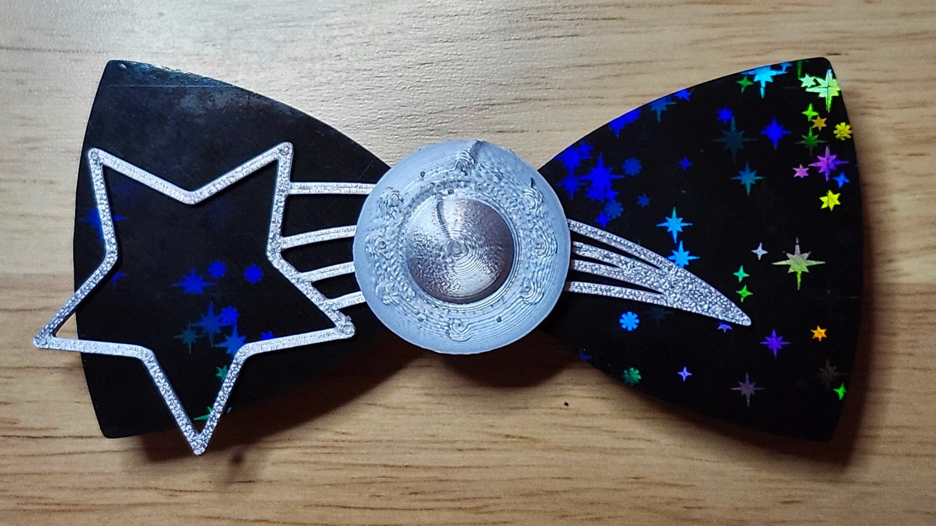 Spaceship/UFO Base with Shooting Star Brim and Holographic Star Base