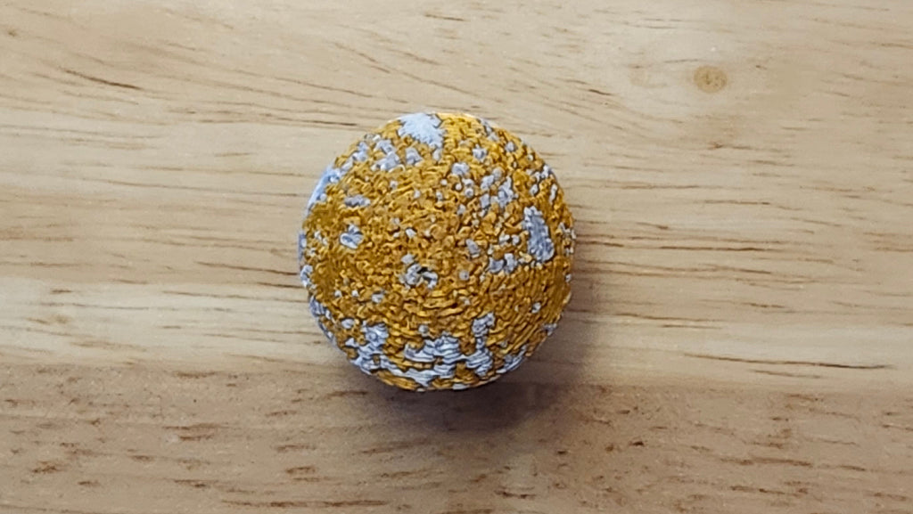 Moon Button Cover 3D printed for use as a bow tie, button cover, necklace, pin, hat pin, lapel pin and so much more.