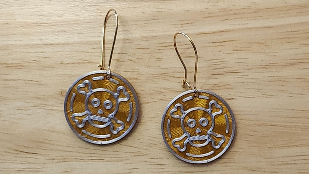 Doubloon 3D printedearrings