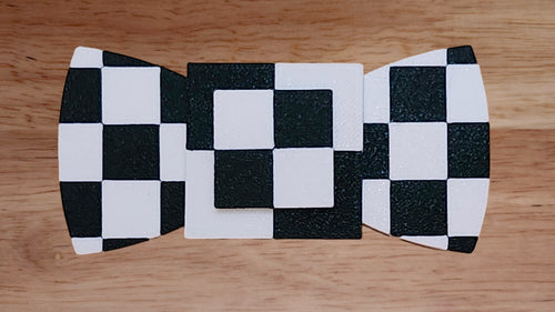 2 Tone Check Print Base with 2 Tone Check Print Brim and 2 Tone Check Print Back