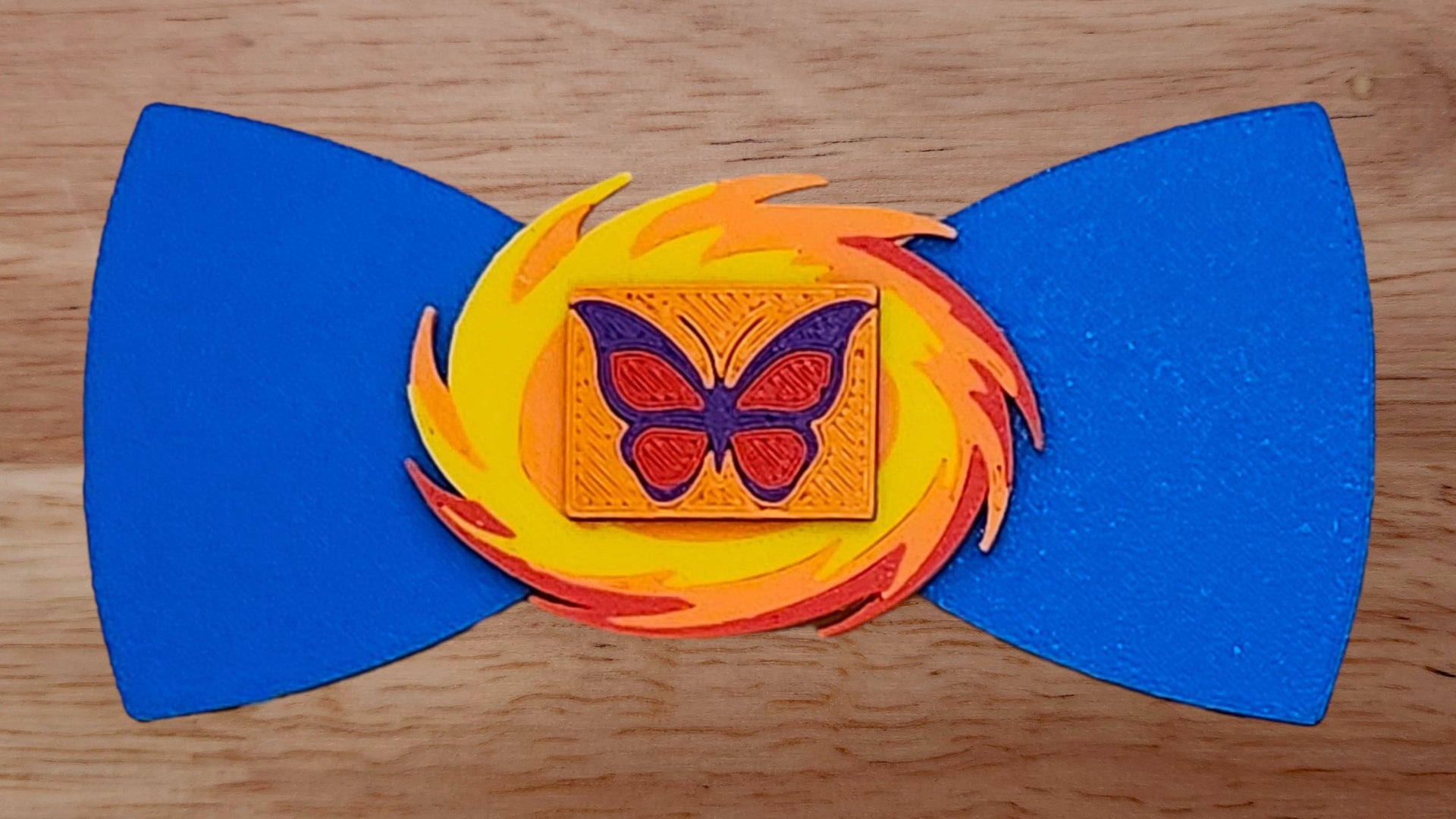 Butterfly Base with Fire/Hurricane Oval Brim and Solid Back
