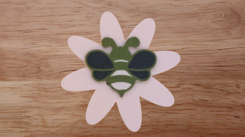 Bee Base with Flower Petal Brim Large