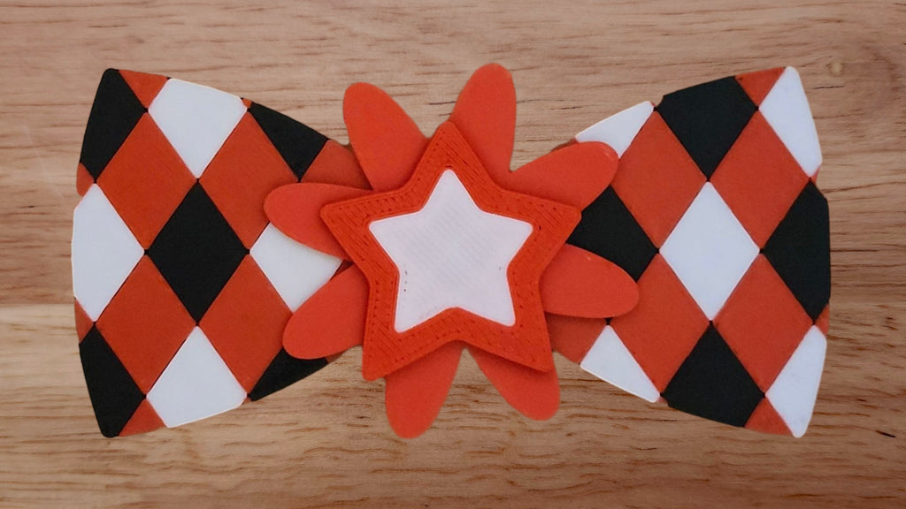 Star Base with Flower Petal Brim Medium and Harlequin Back