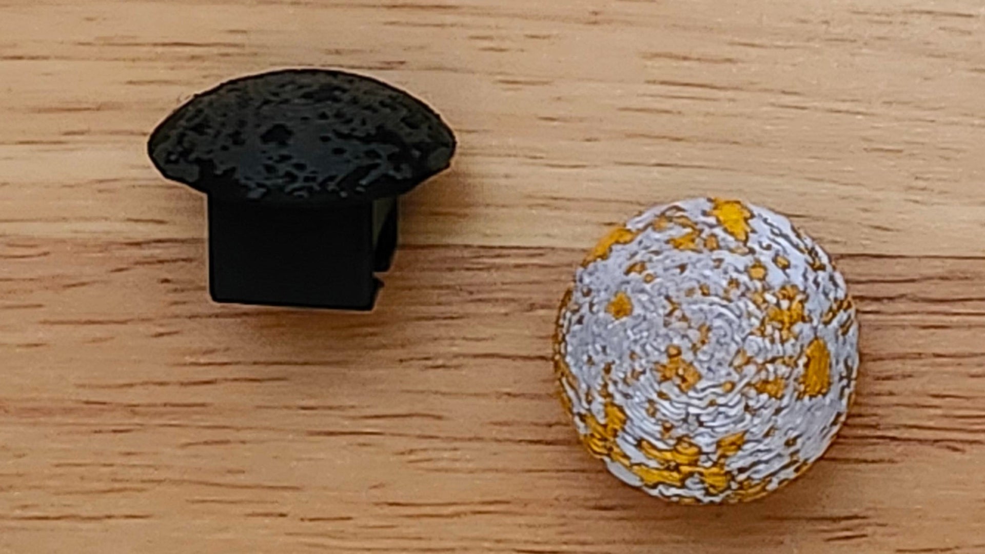 Two Moon Bases; One from front other from side