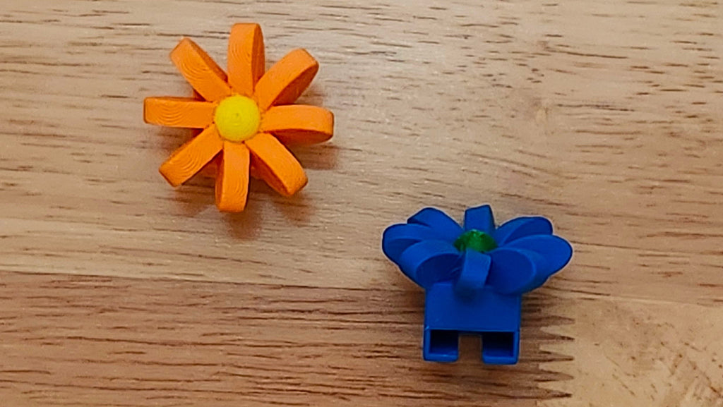 Two Simple 3D Flower Bases; one from front other from side